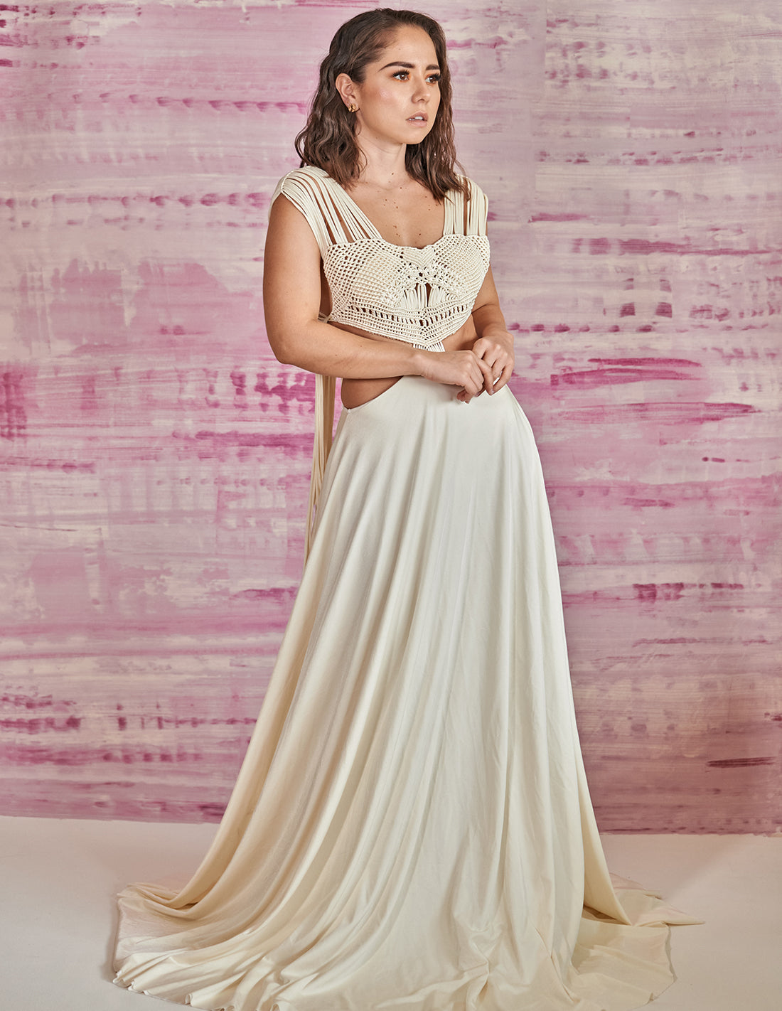 Vestido Afelio Marfil