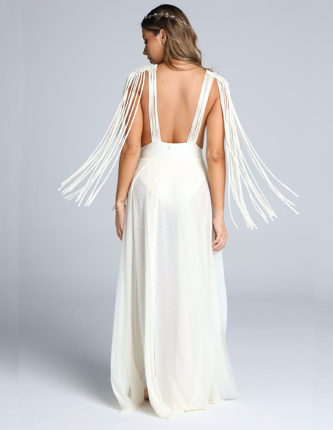 Vestido Umbra Marfil