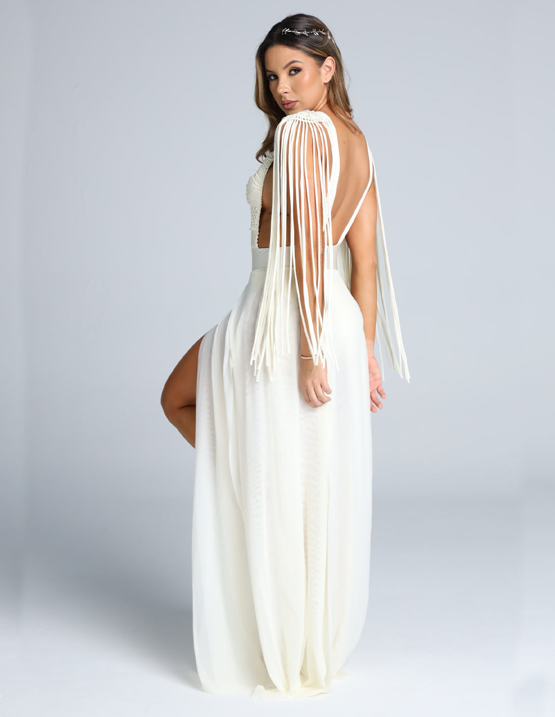 Vestido Atenas Marfil