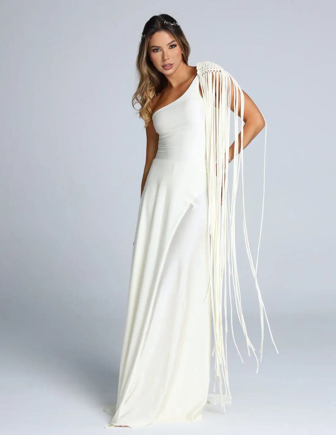 Jumpsuit Altair Marfil. Jumpsuit Color Marfil. Entreaguas