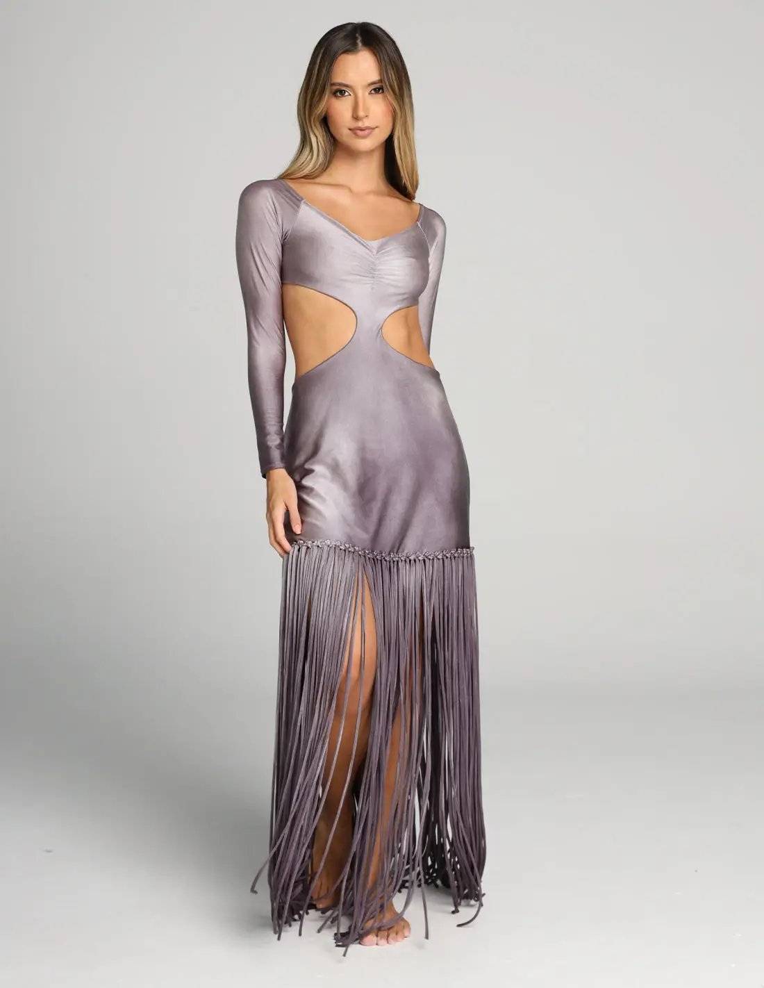 Vestido Aloha Faded Gray. Vestido Color Faded Gray. Entreaguas
