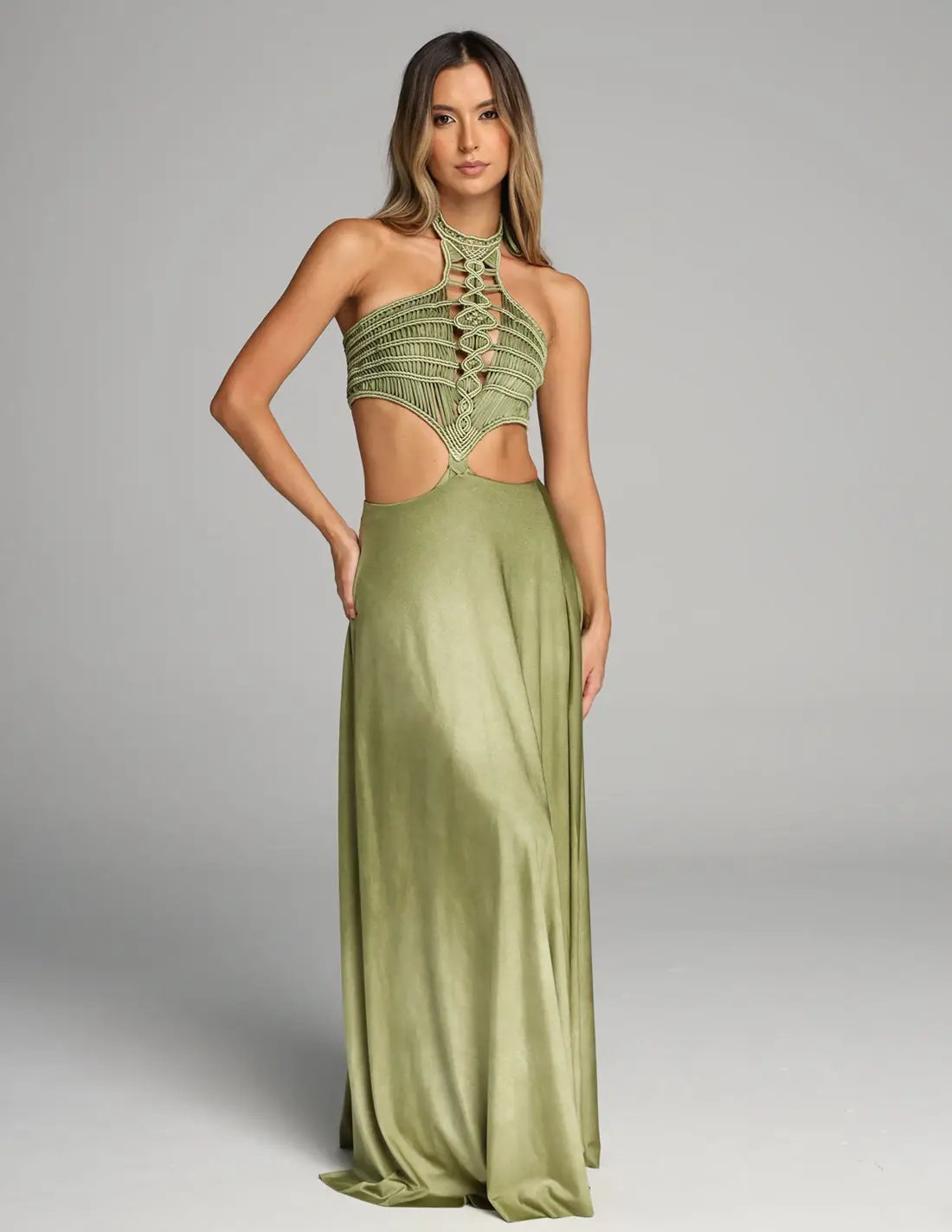 Falda Ventus Green Stone. Falda Color Green Stone. Entreaguas