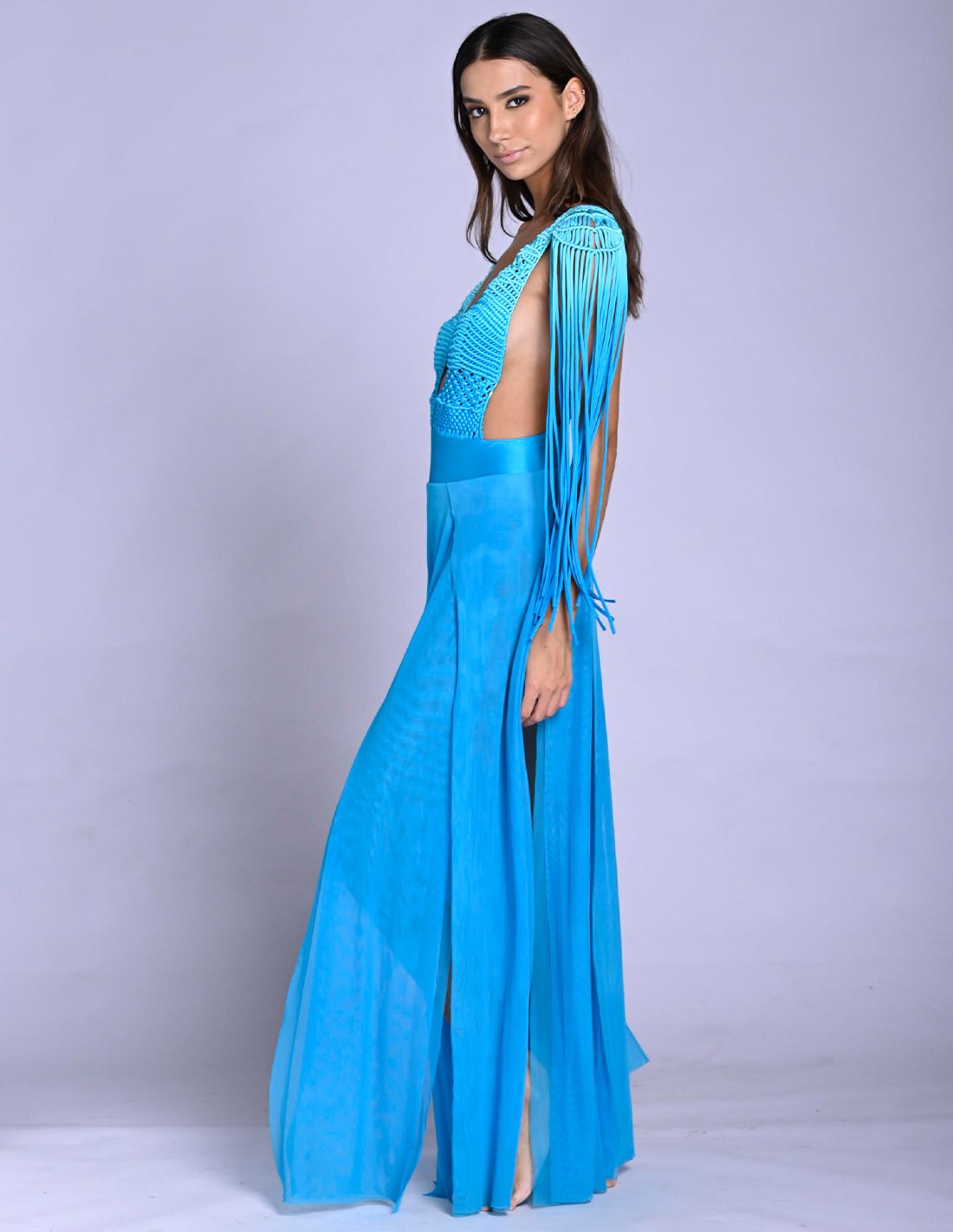 Vestido Umbra Faded Sky Blue
