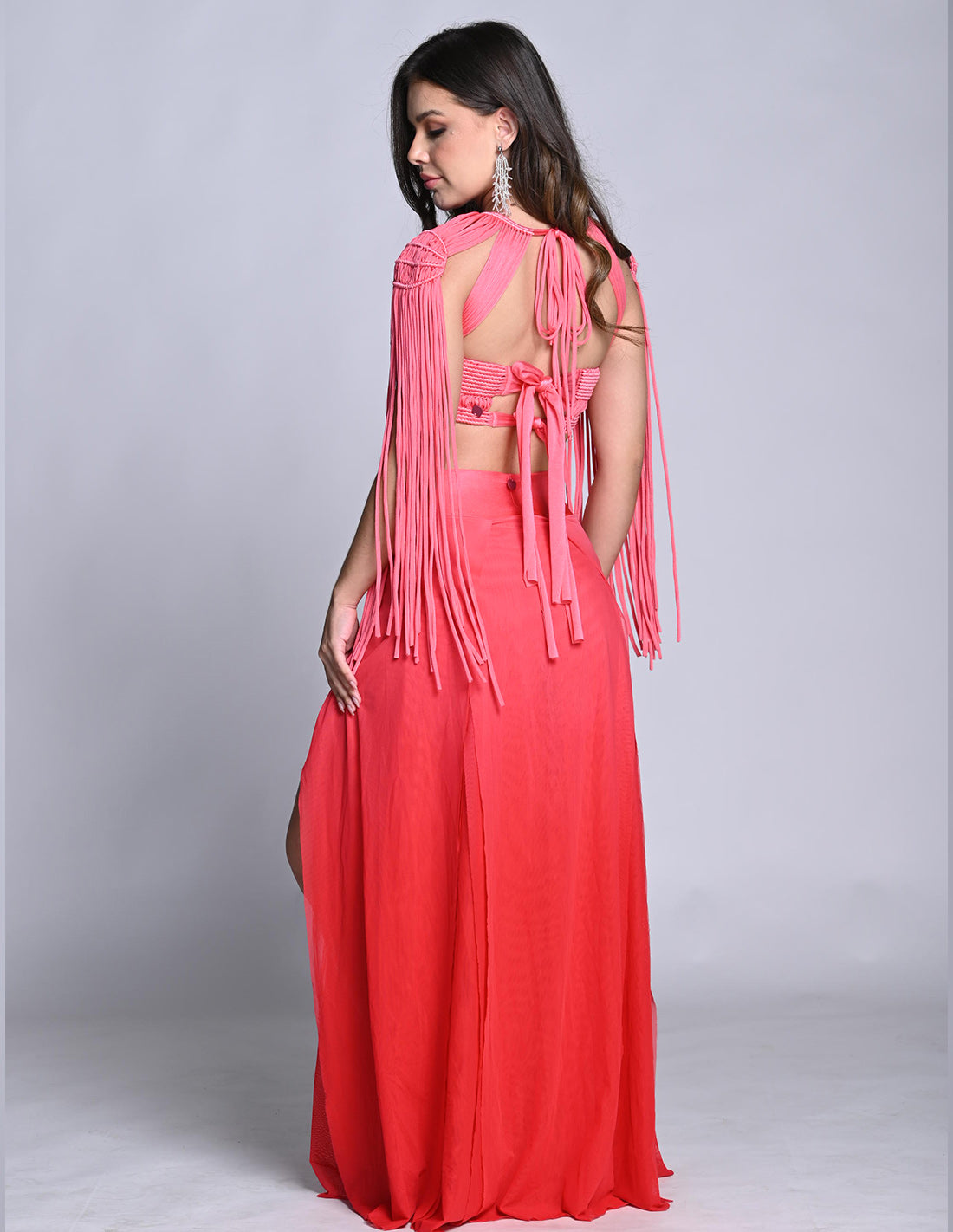 Falda Woods Faded Tomato. Falda Teñido A Mano Color Faded Tomato