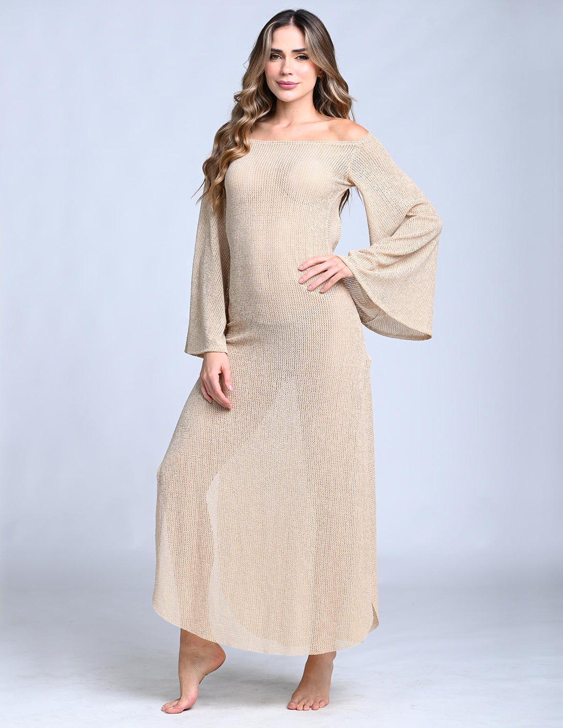 Vestido Journey Sand. Vestido Color Sand