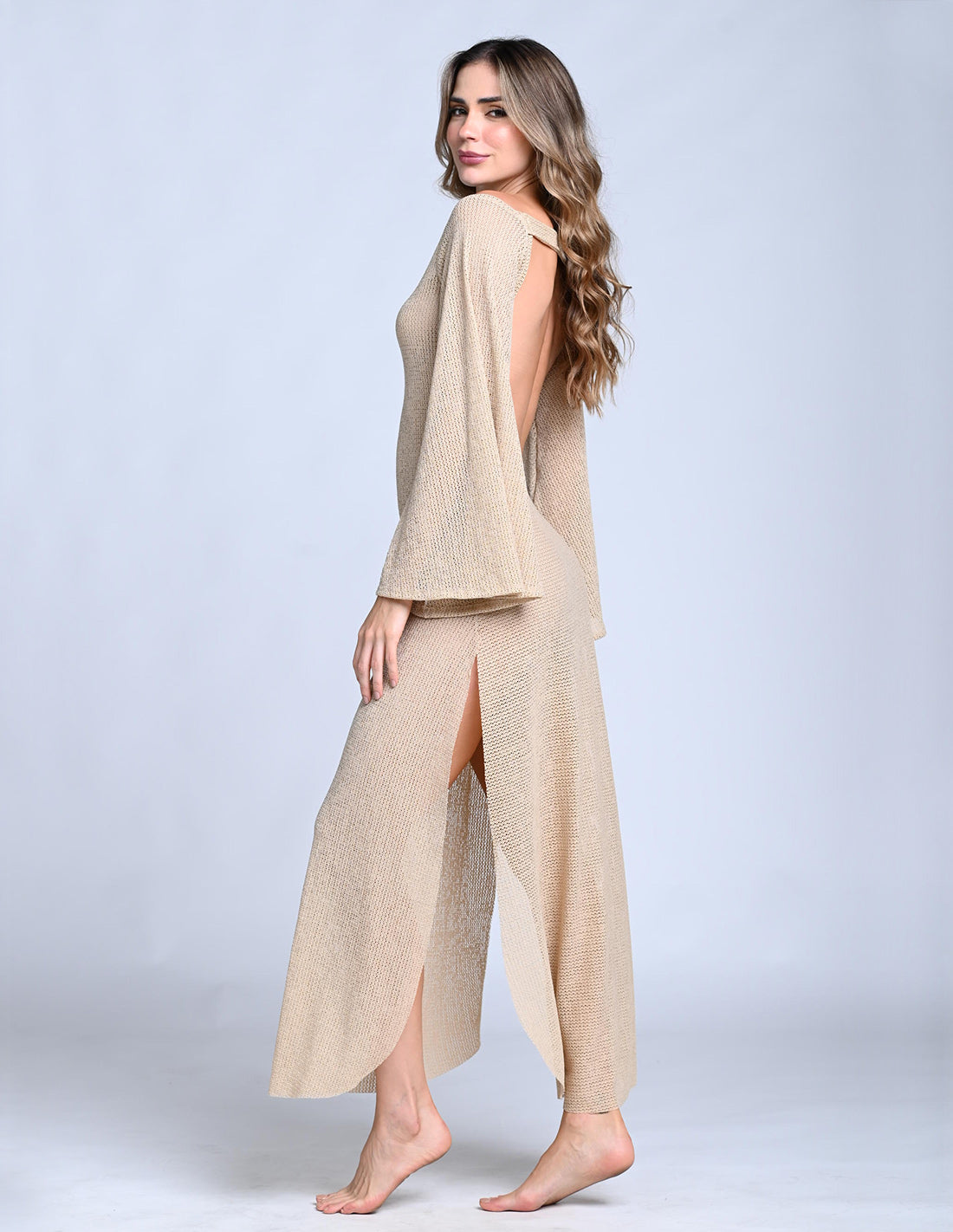 Vestido Journey Sand. Vestido Color Sand
