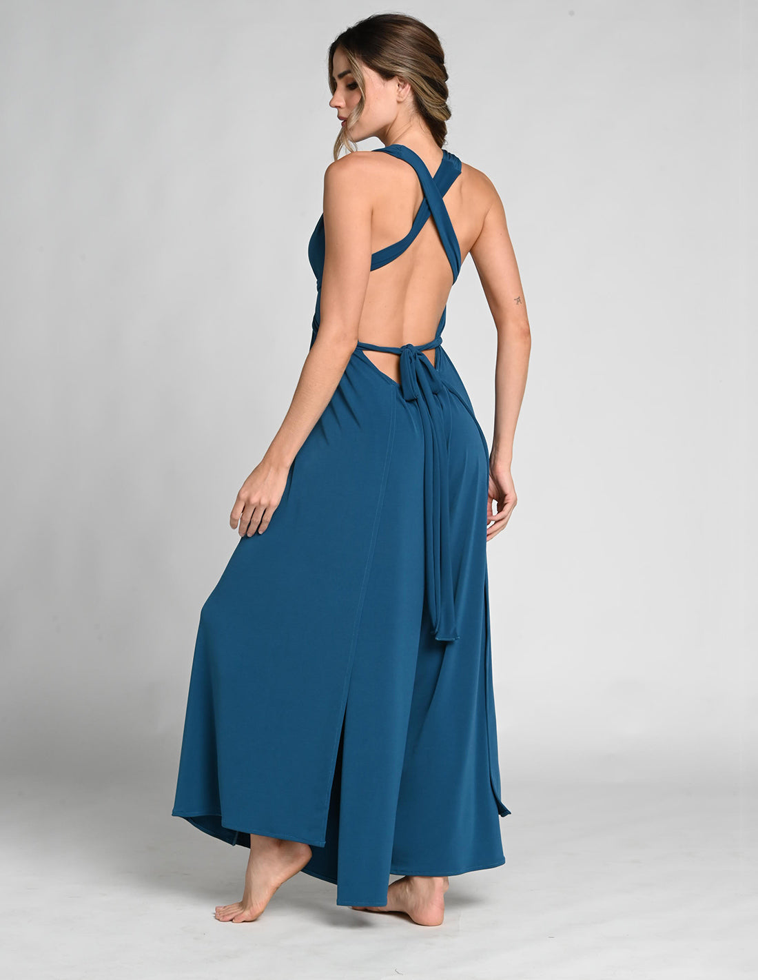 Jumpsuit Lush Oil Blue. Jumpsuit Color Oil Blue