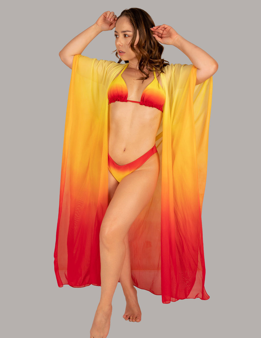 Kimono Fly Yellow + Orange + Red