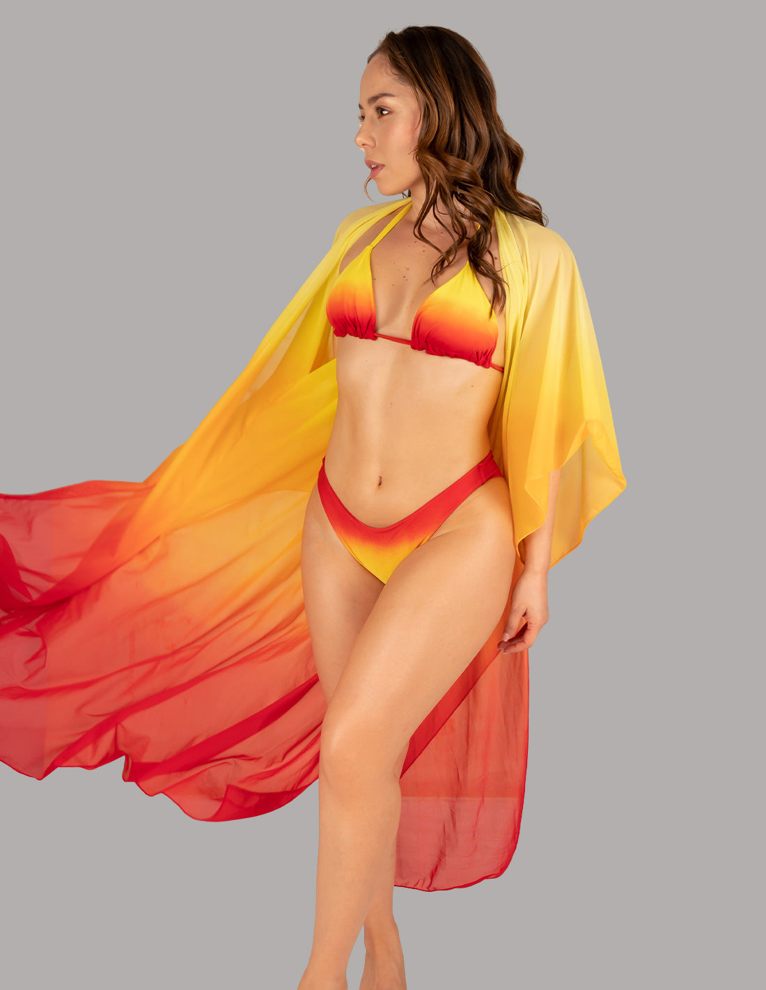 Kimono Fly Yellow + Orange + Red