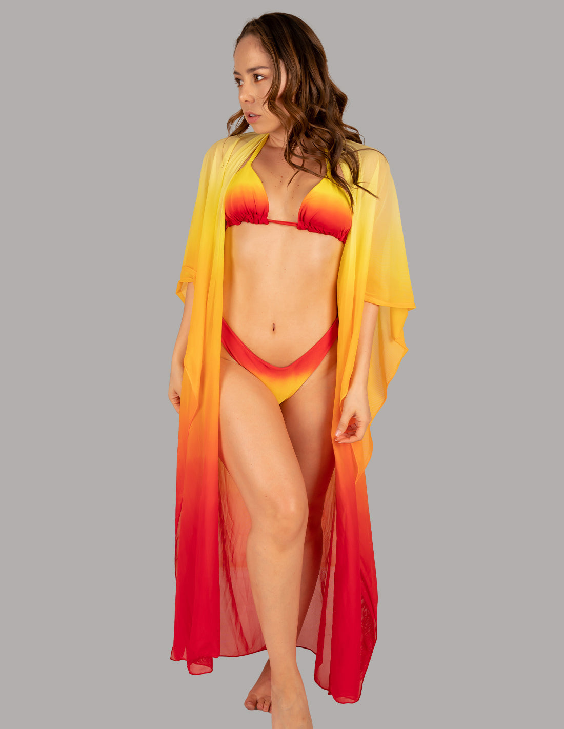 Kimono Fly Yellow + Orange + Red