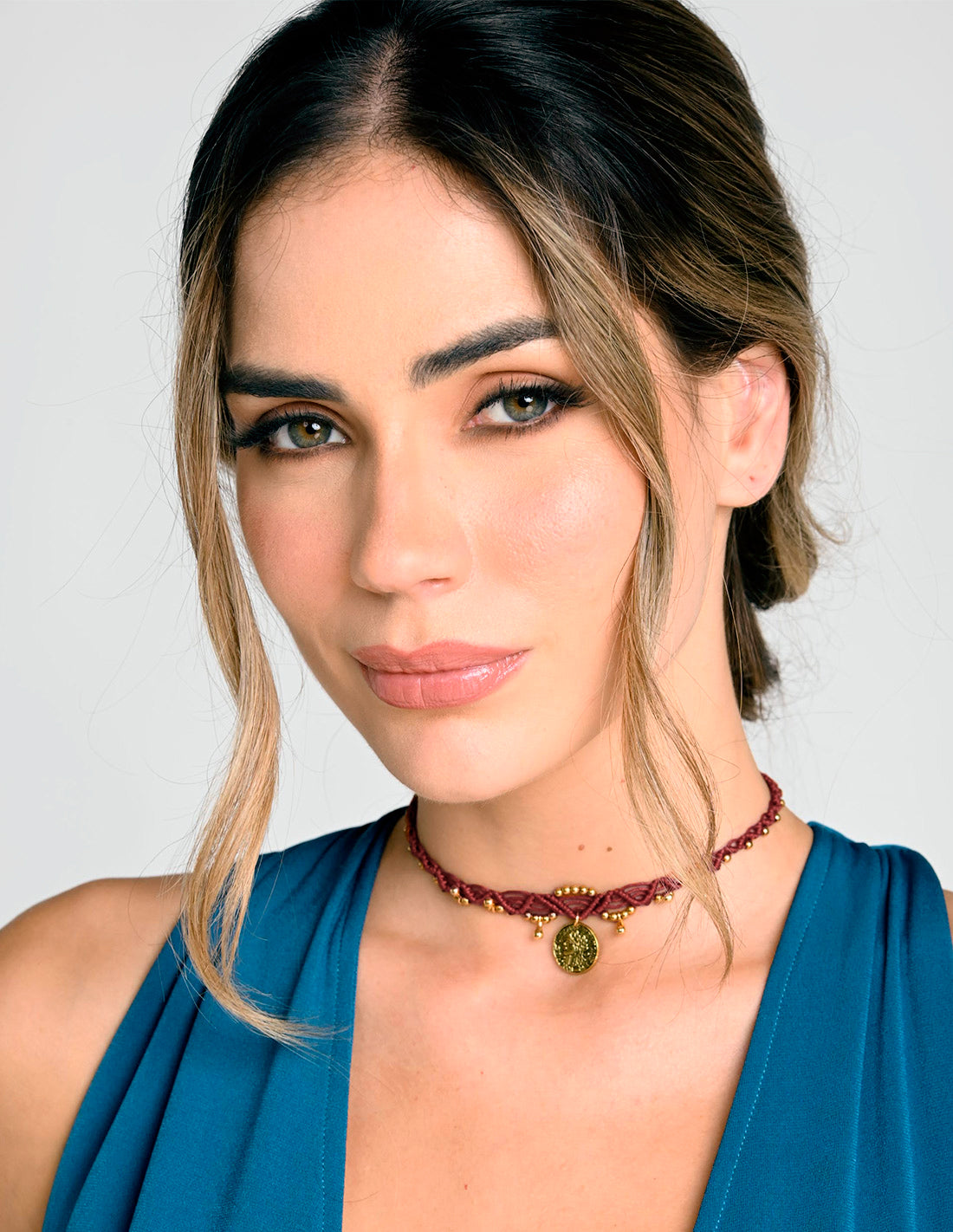 Choker Lía Red Wine