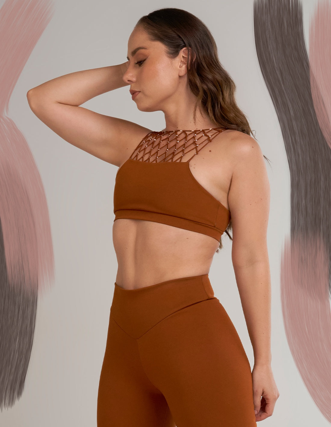 Woven Top Halo Ochre