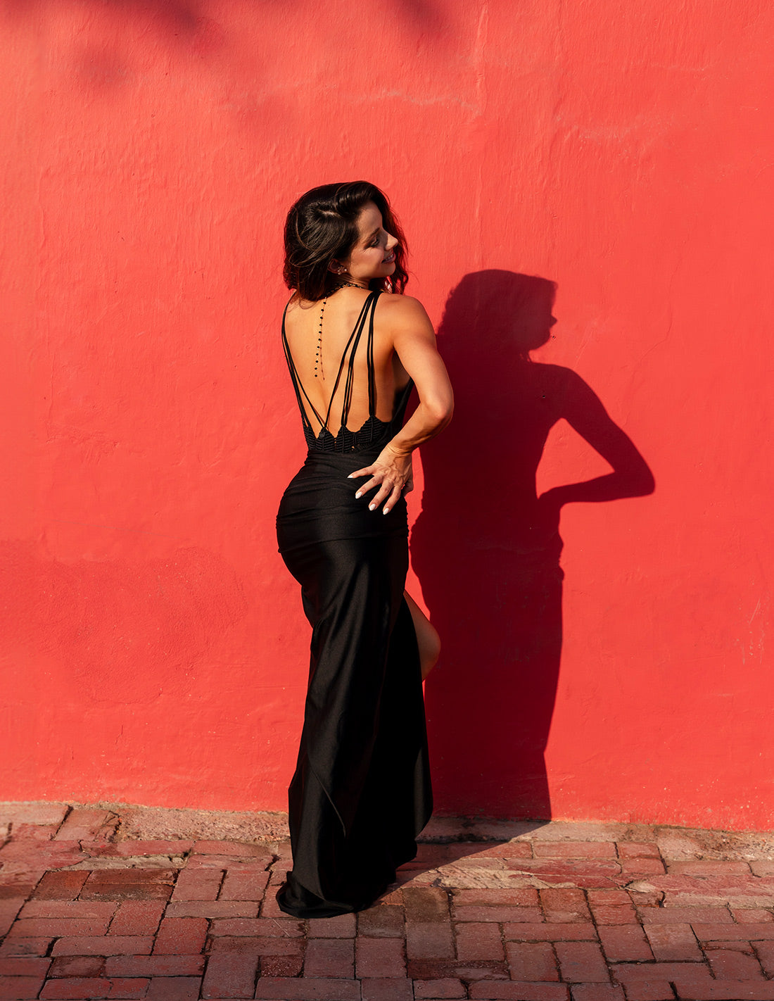 Falda Tropical Negro