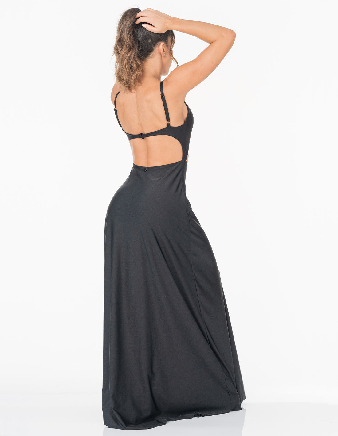 Vestido Marbella Negro. Vestido Color Negro. Entreaguas