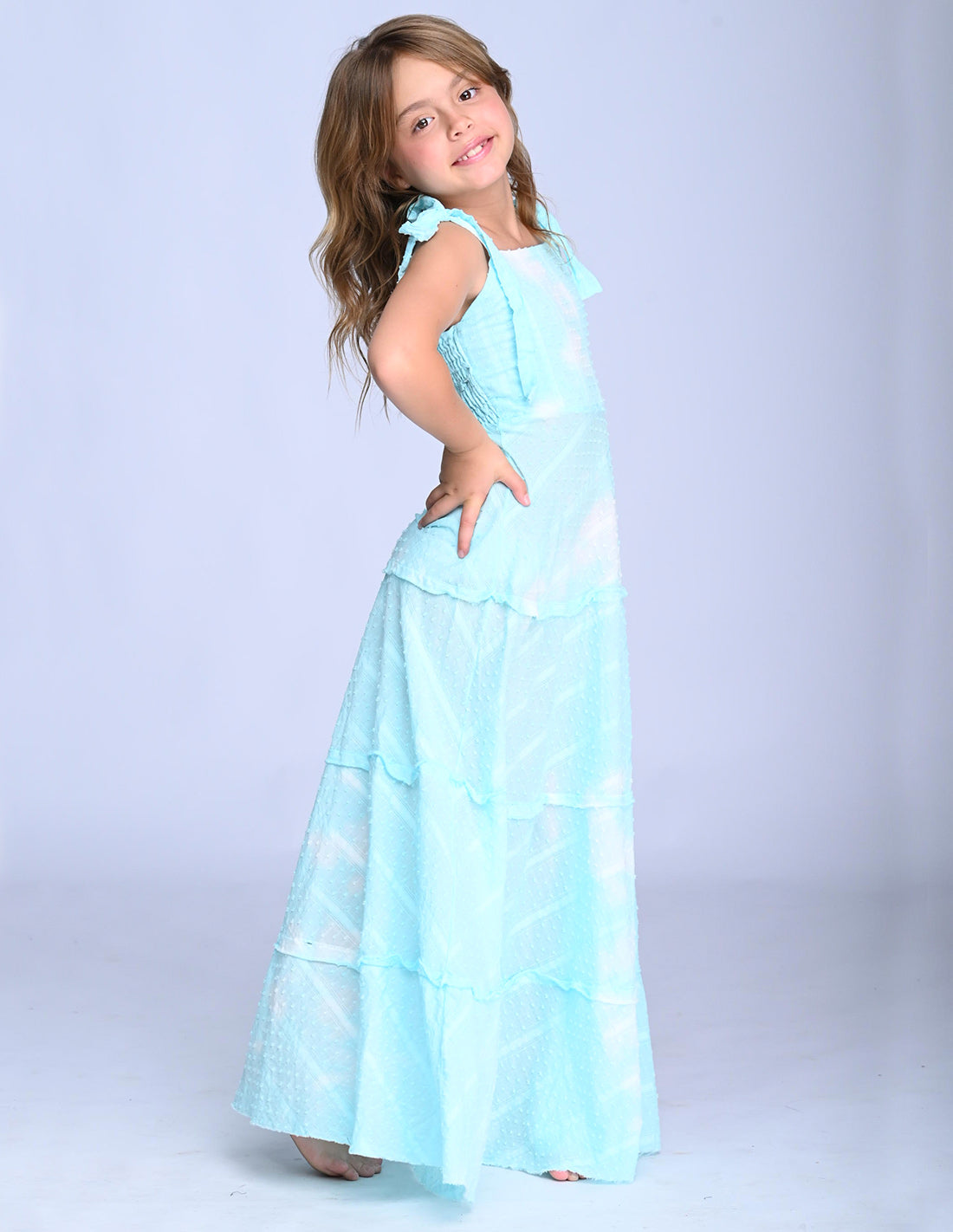 Vestido Reeva Spotted Turquoise
