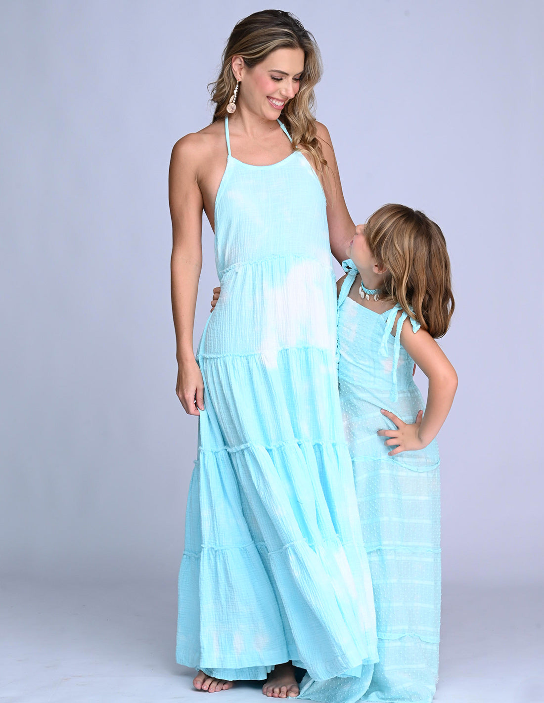 Vestido Reeva Spotted Turquoise