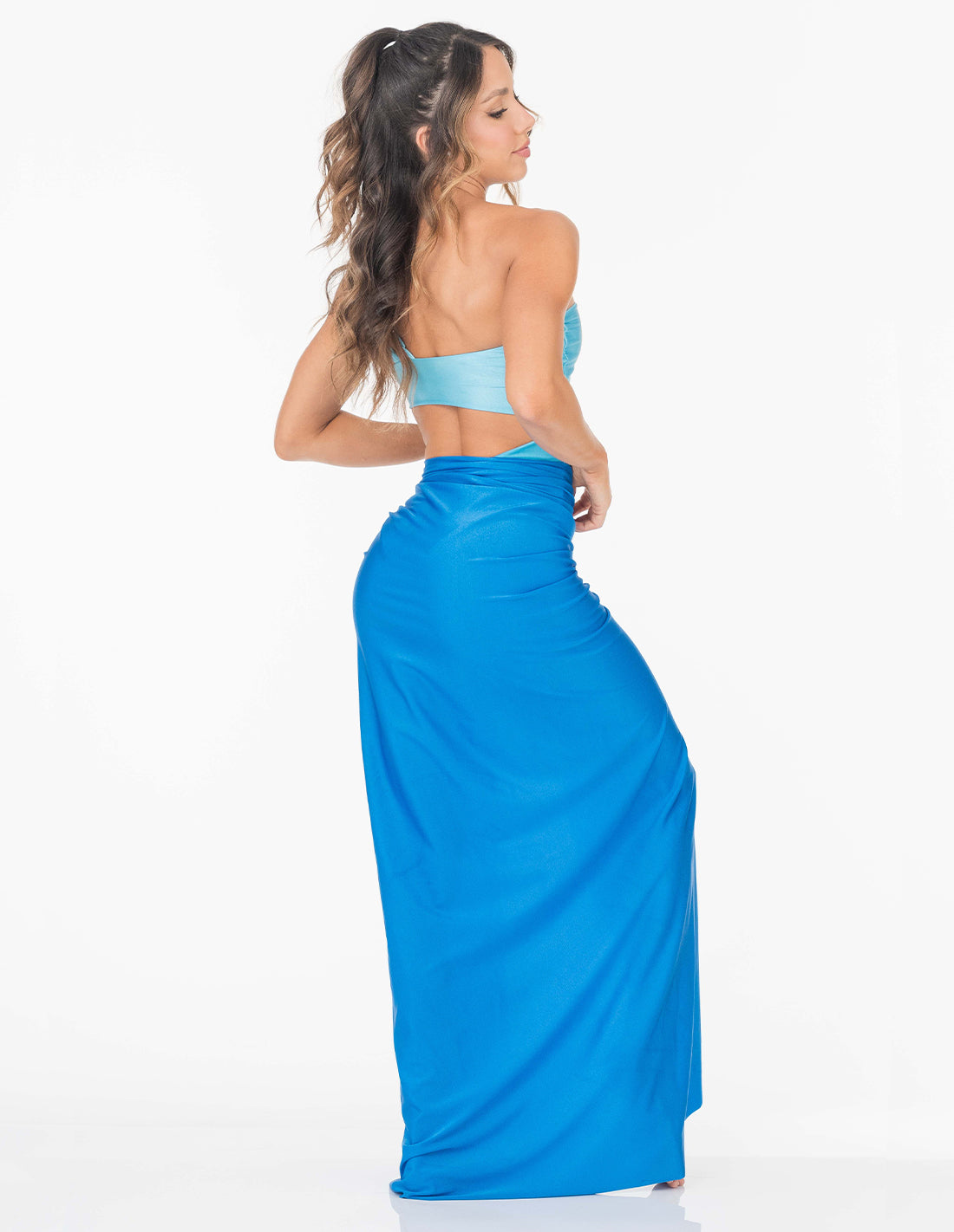 Falda Tropical Blue Sky