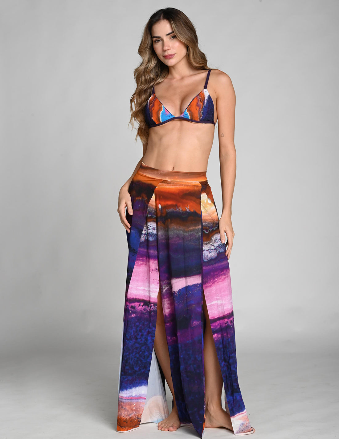 Falda Stripe Atacama. Falda Color Atacama