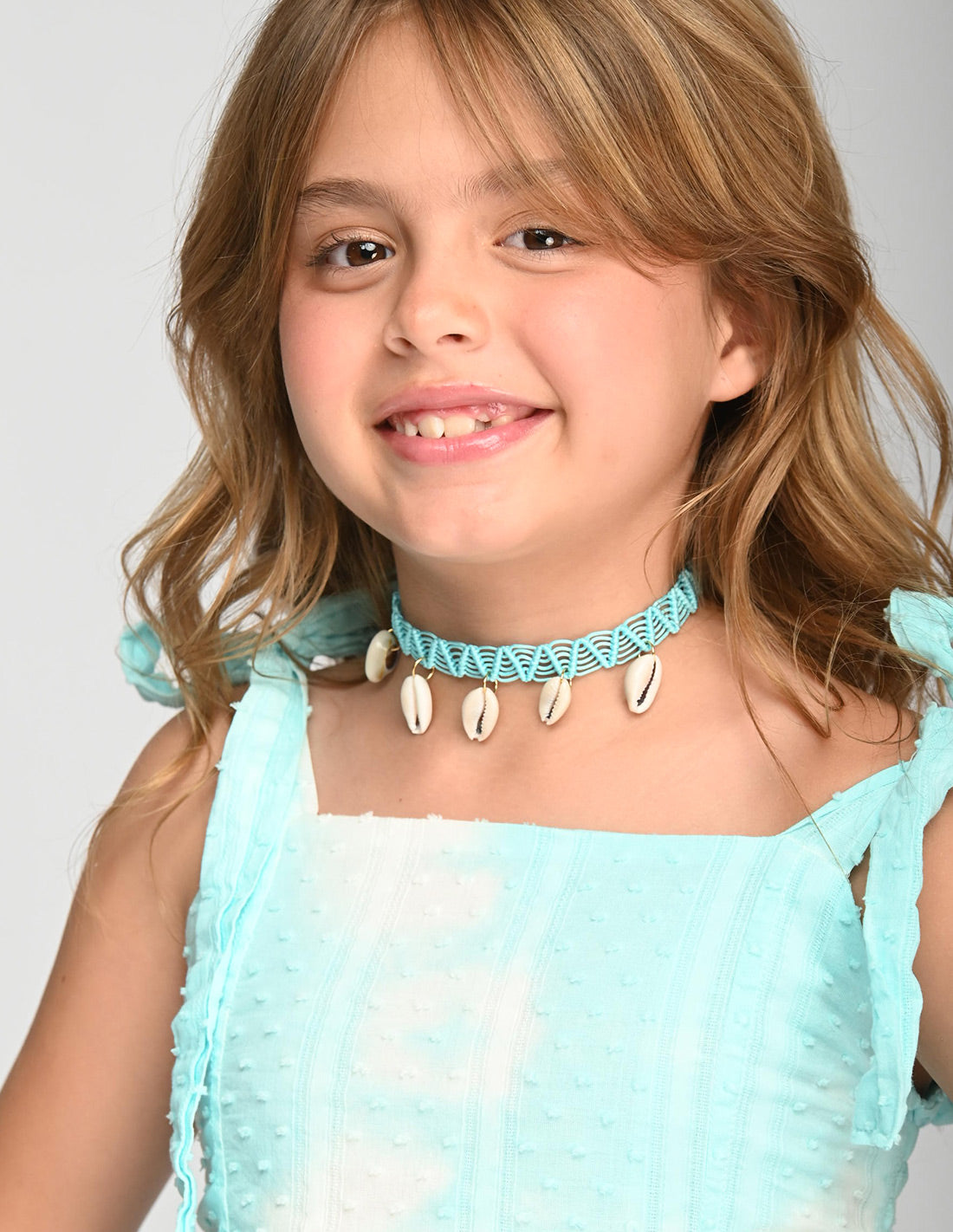 Choker Amiel Blue Sky. Choker Color Blue Sky
