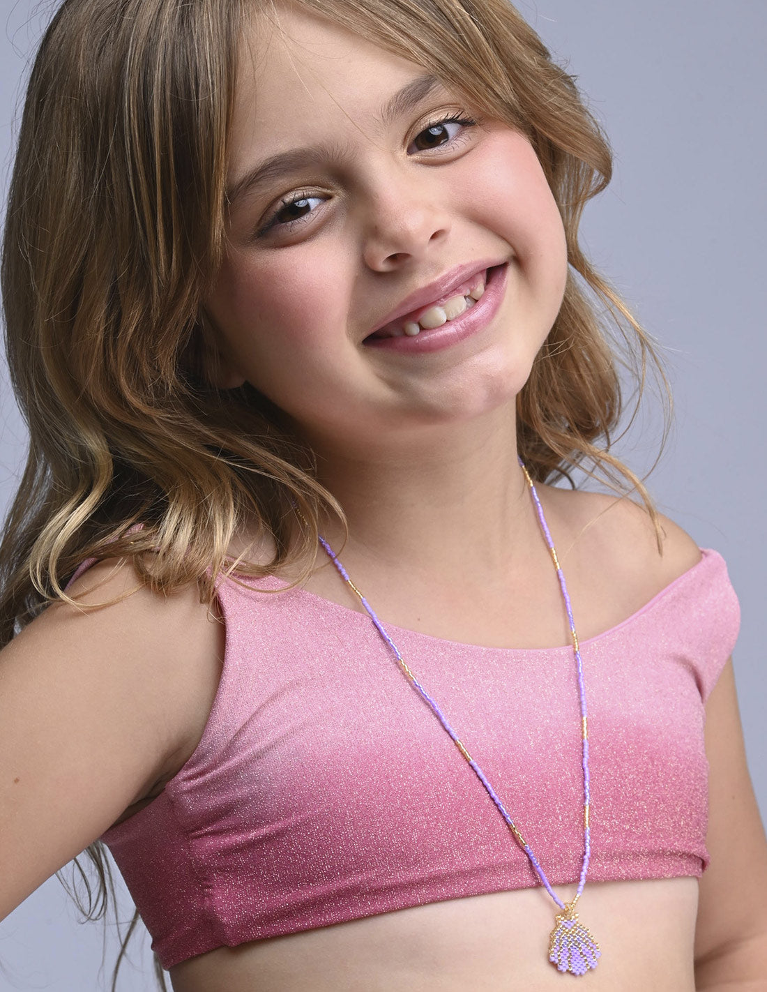 Collar Caria Lilac. Collar Color Lilac