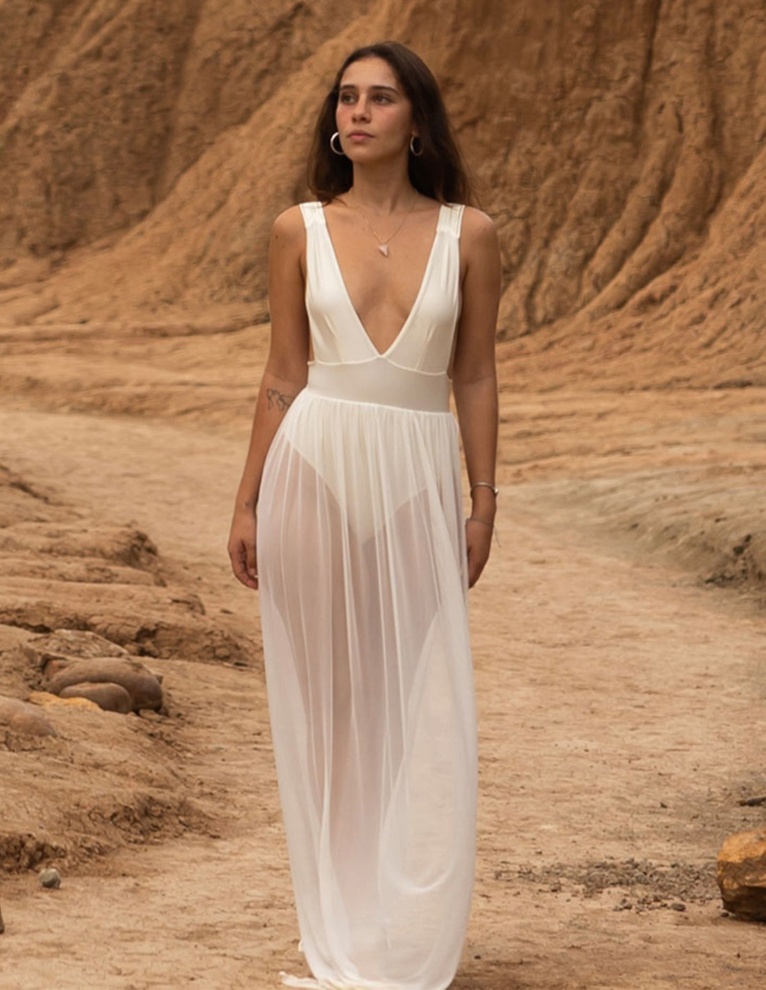 Vestido Coralito Marfil