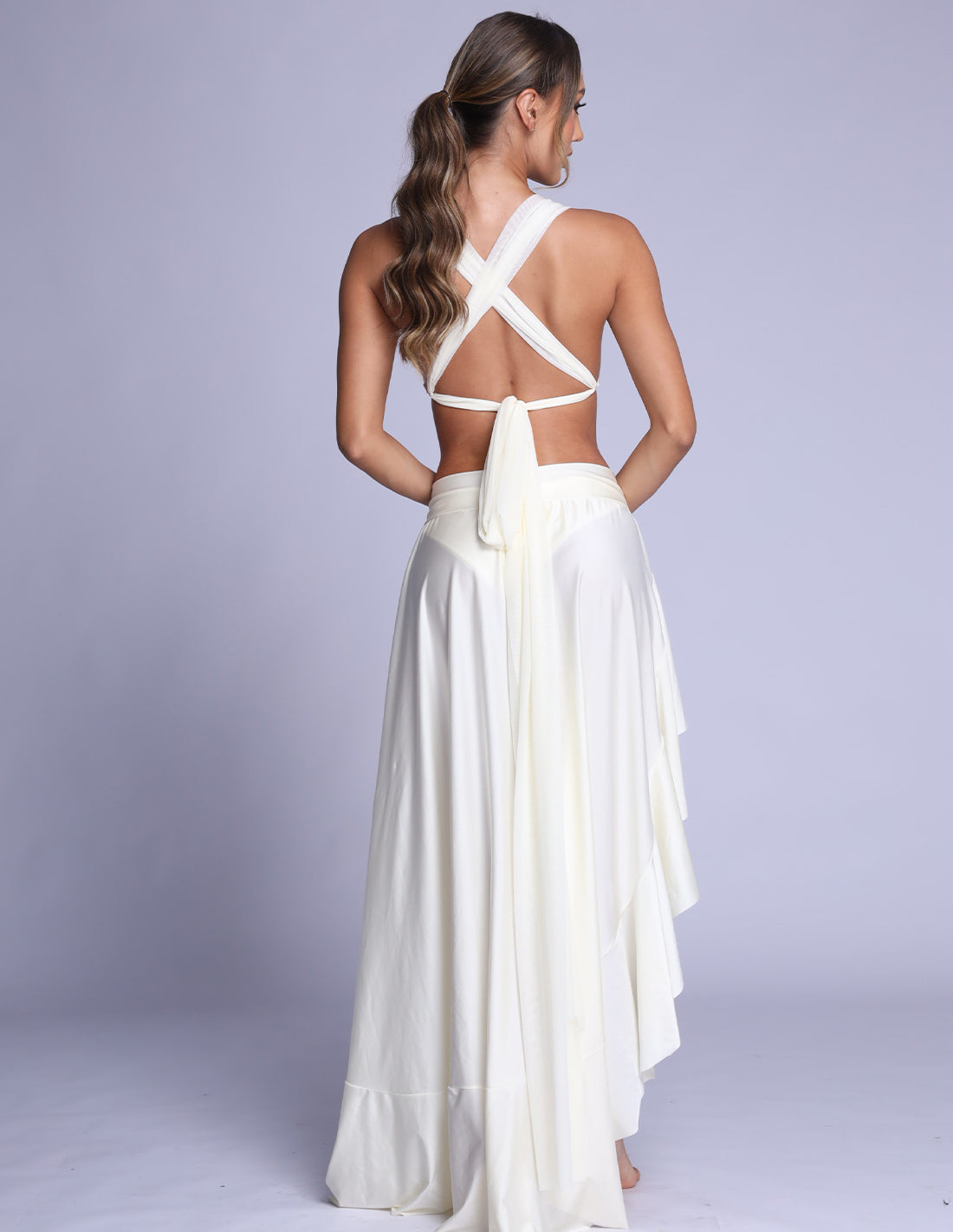 Falda Caracol Marfil