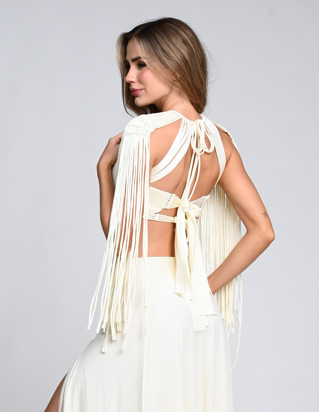 Crop Top Guerrera Marfil