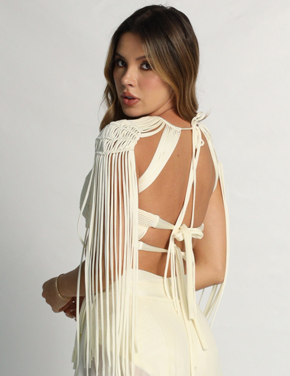 Crop Top Guerrera Marfil