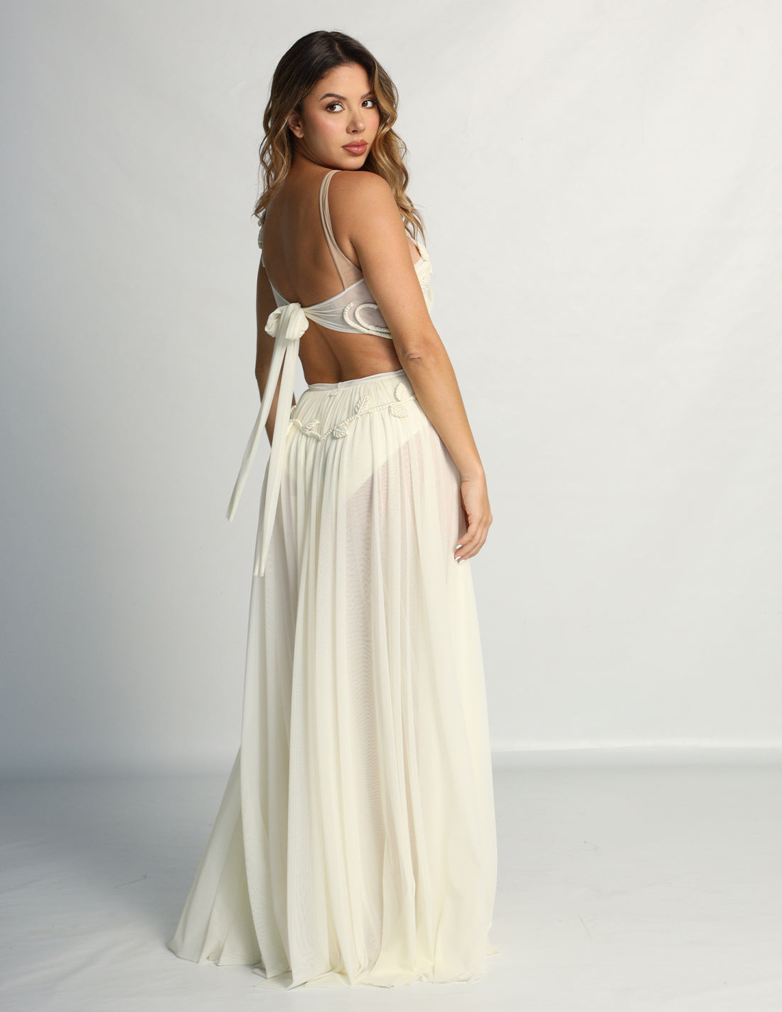 Vestido Primavera Marfil