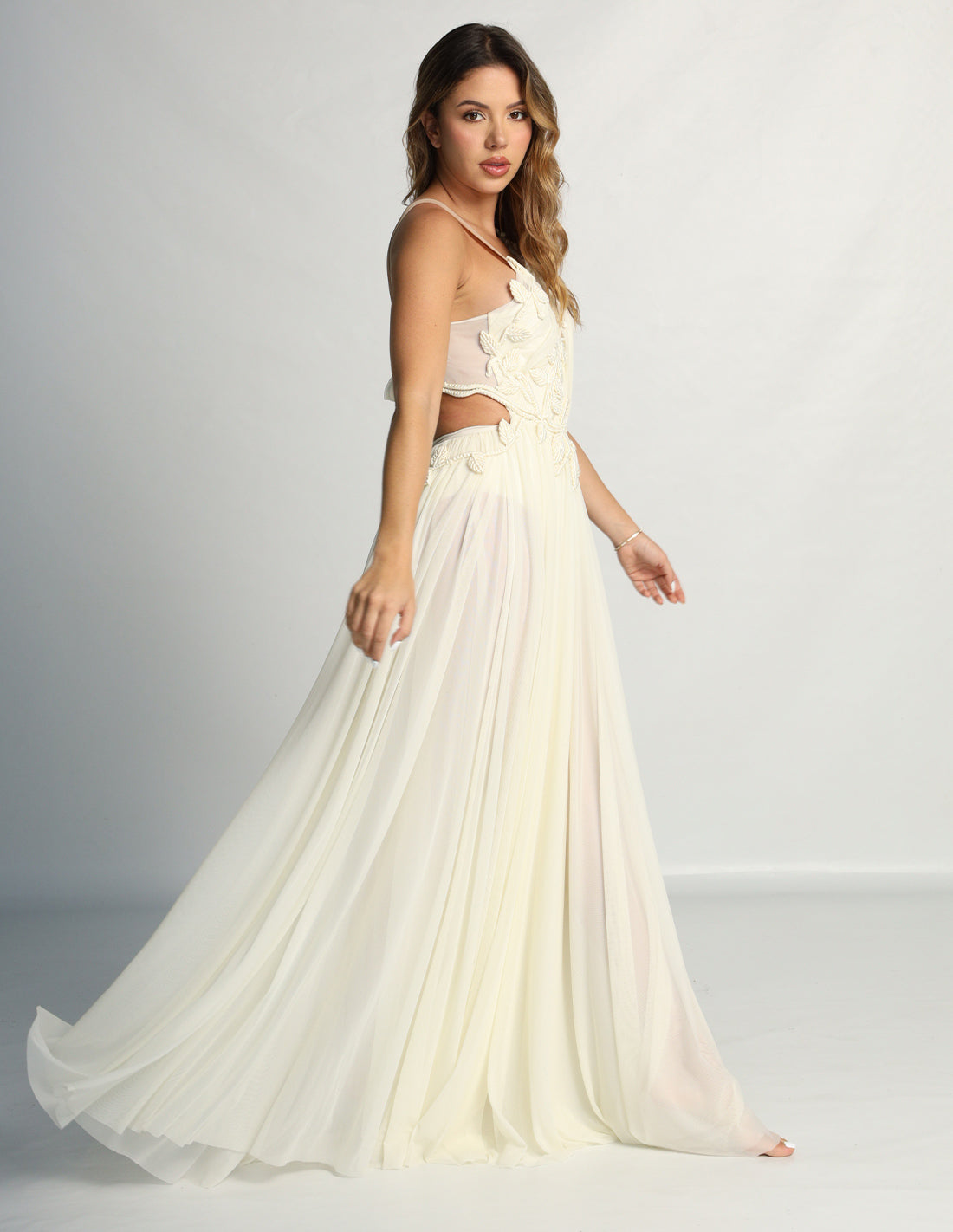 Vestido Primavera Marfil