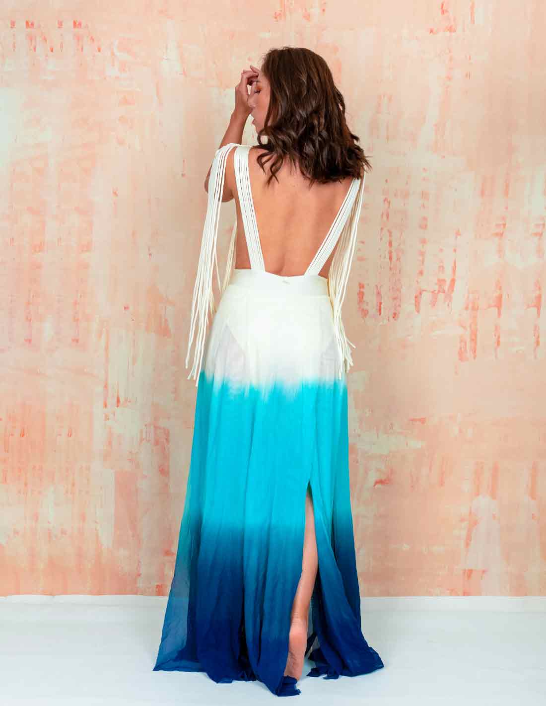 Vestido Umbra Azul Nuboso