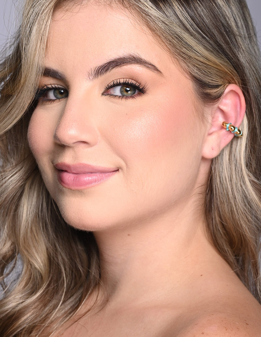 Ear Cuff Cloud Turquoise