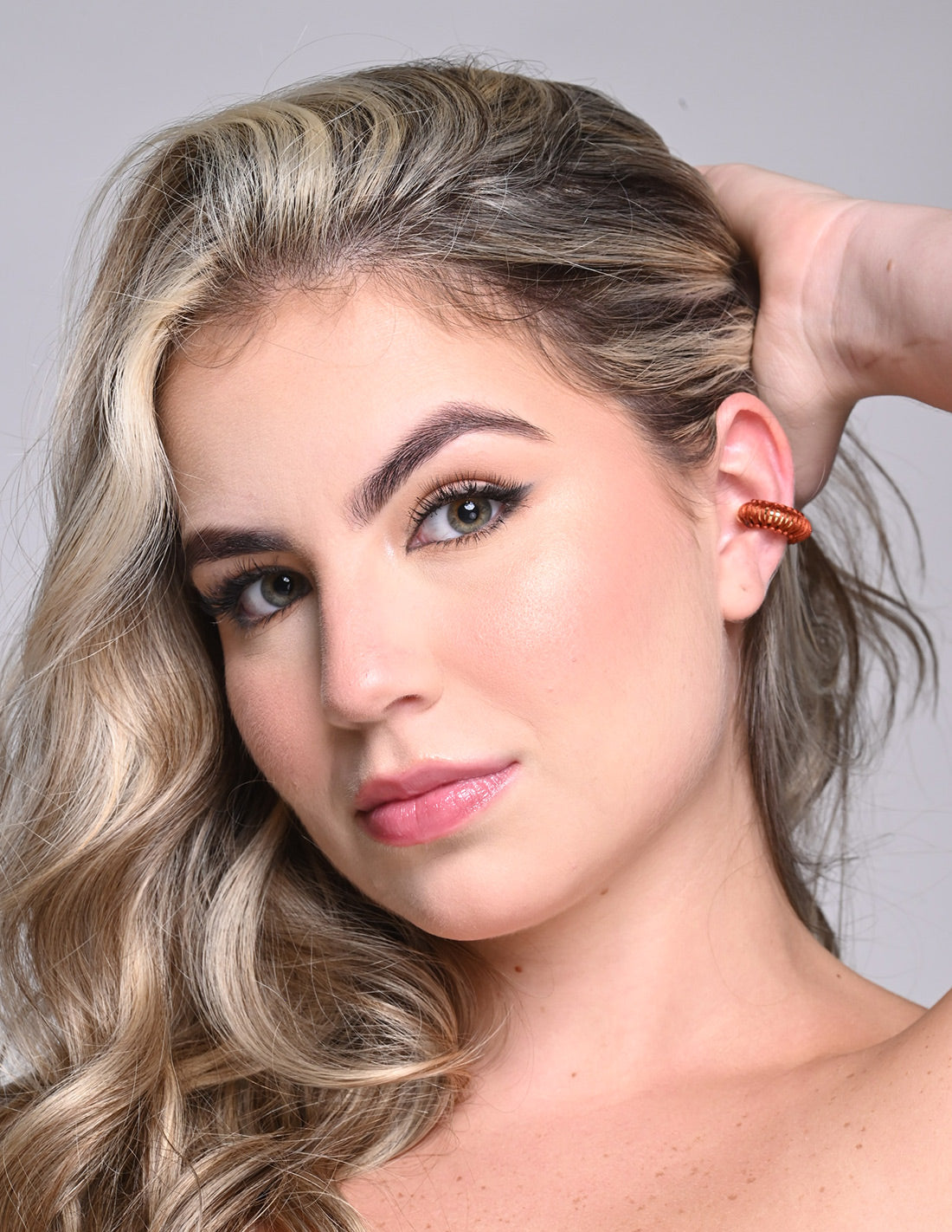 Ear Cuff Luna Llena Café