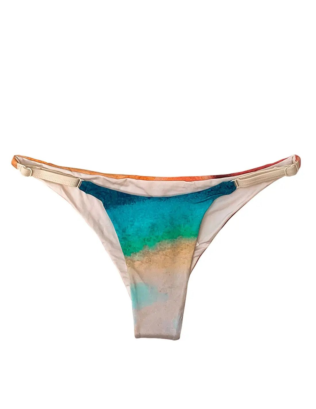 Panty 5 Oaxaca Azul. Panty De Bikini Low Rise Color Oaxaca Azul. Entreaguas