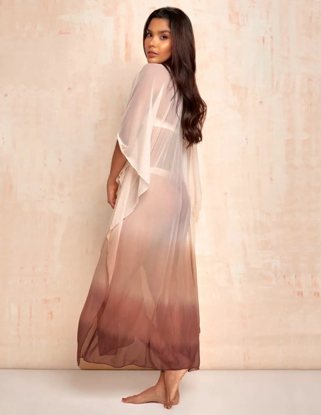 Kimono Fly Faded Vanilla + Nude + Brown