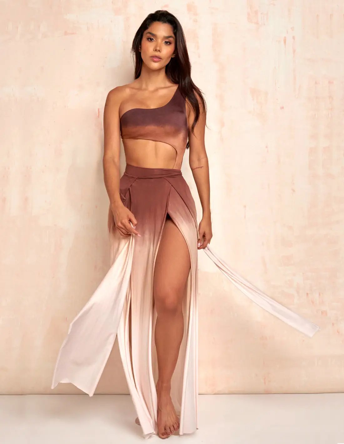 Falda Stripe Faded Brown + Vanilla