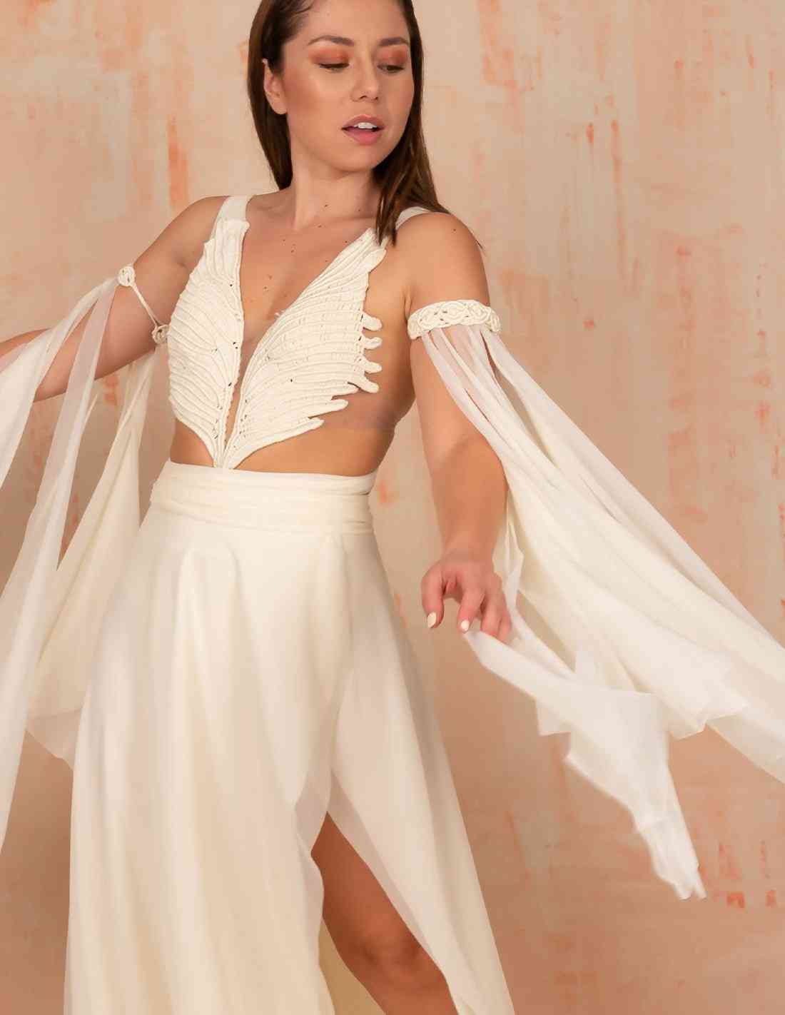Alas Fairy Marfil - Entreaguas Wearable Art