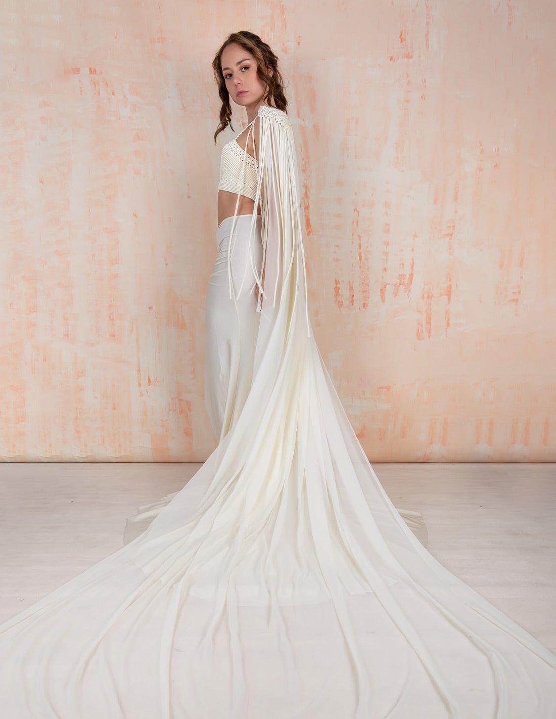 Capa Voile Con Cristales Murano - Entreaguas Wearable Art