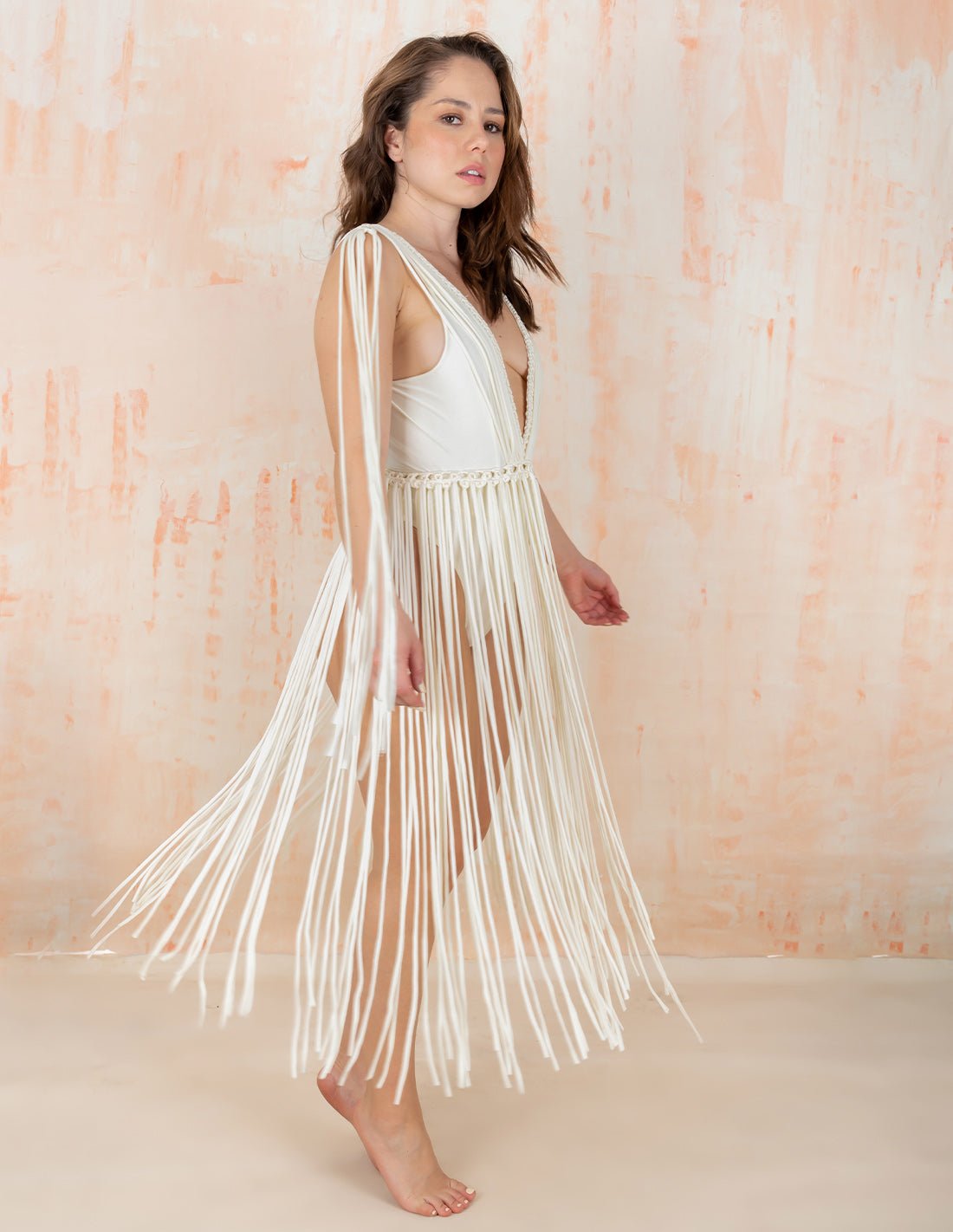 Chaleco Caprite Marfil - Entreaguas Wearable Art