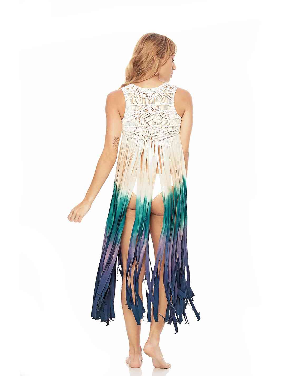 Chaleco Element Agua Marina - Entreaguas Wearable Art