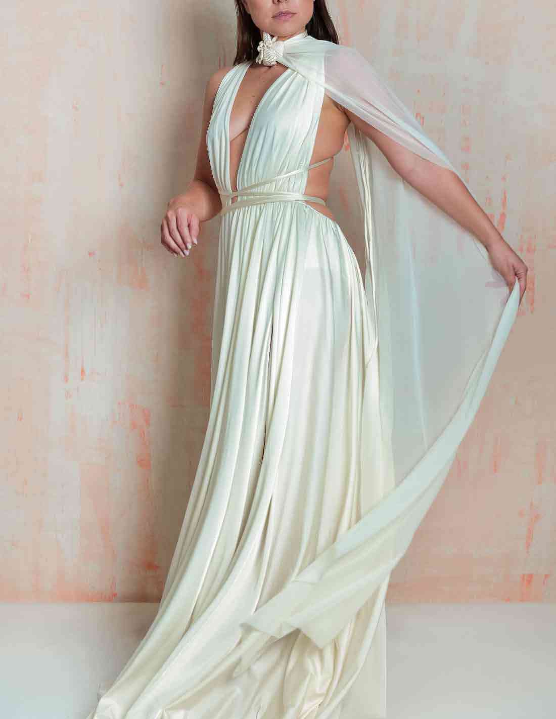 Cuello Fluorescent Marfil - Entreaguas Wearable Art