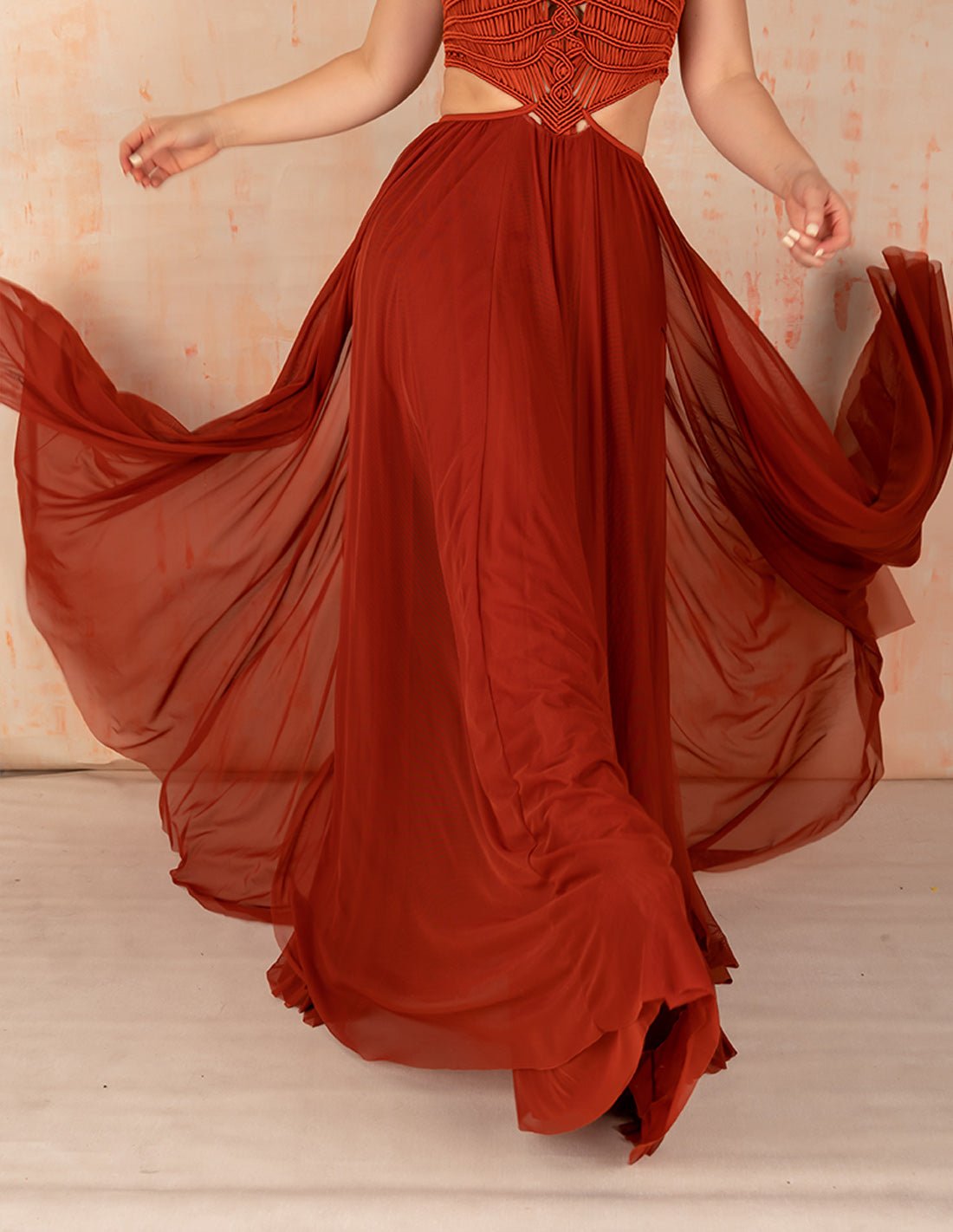 Falda Air Ochre - Entreaguas Wearable Art