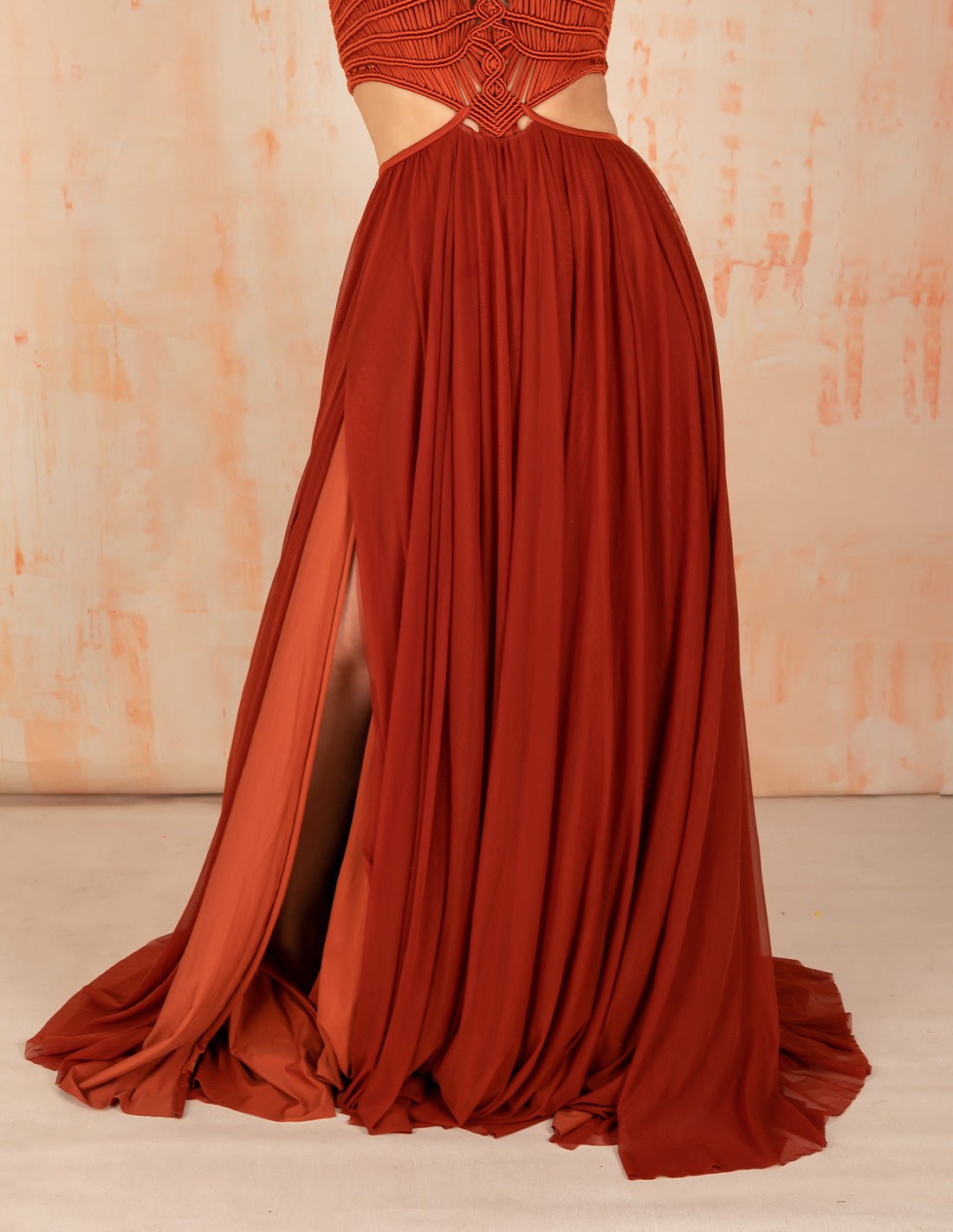 Falda Air Ochre - Entreaguas Wearable Art