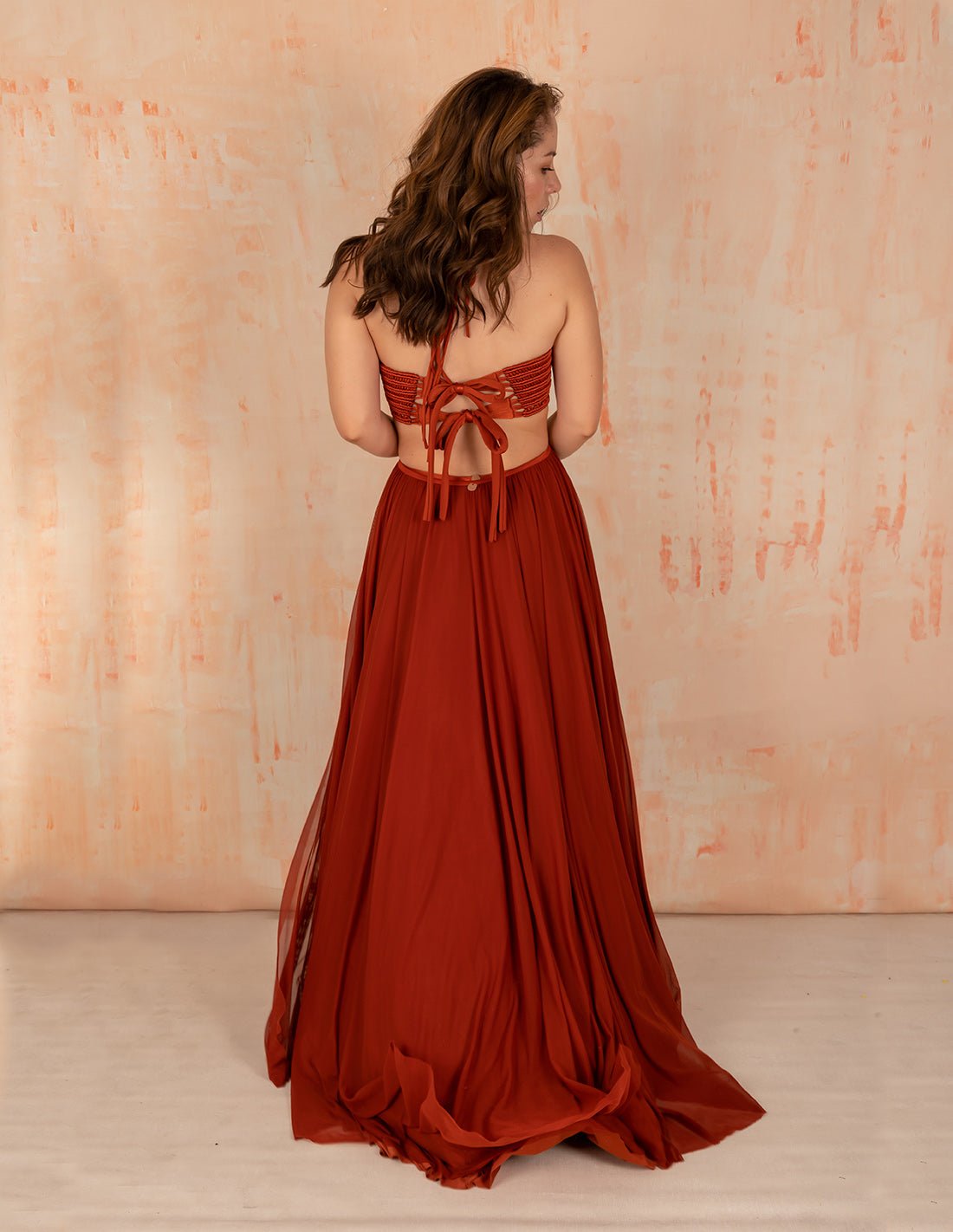 Falda Air Ochre - Entreaguas Wearable Art