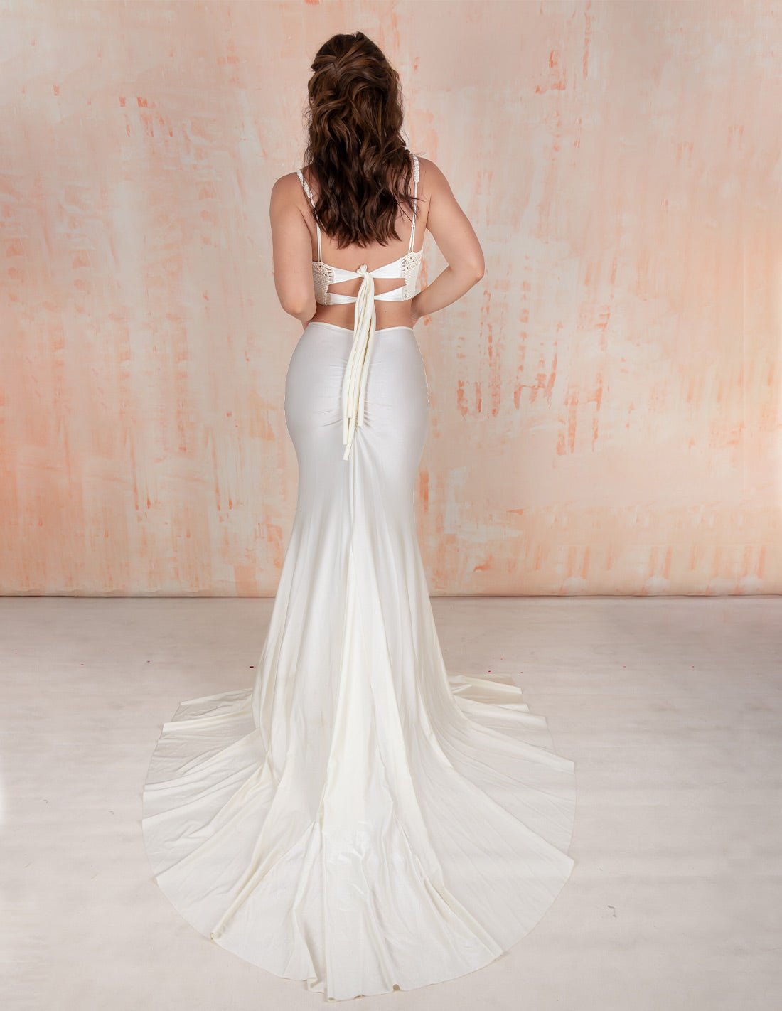 Falda Daisy Marfil - Entreaguas Wearable Art