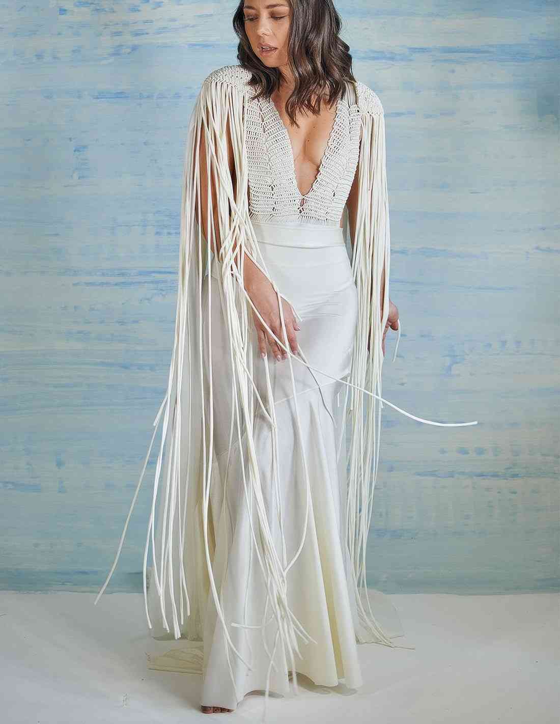 Falda Opalo Marfil - Entreaguas Wearable Art