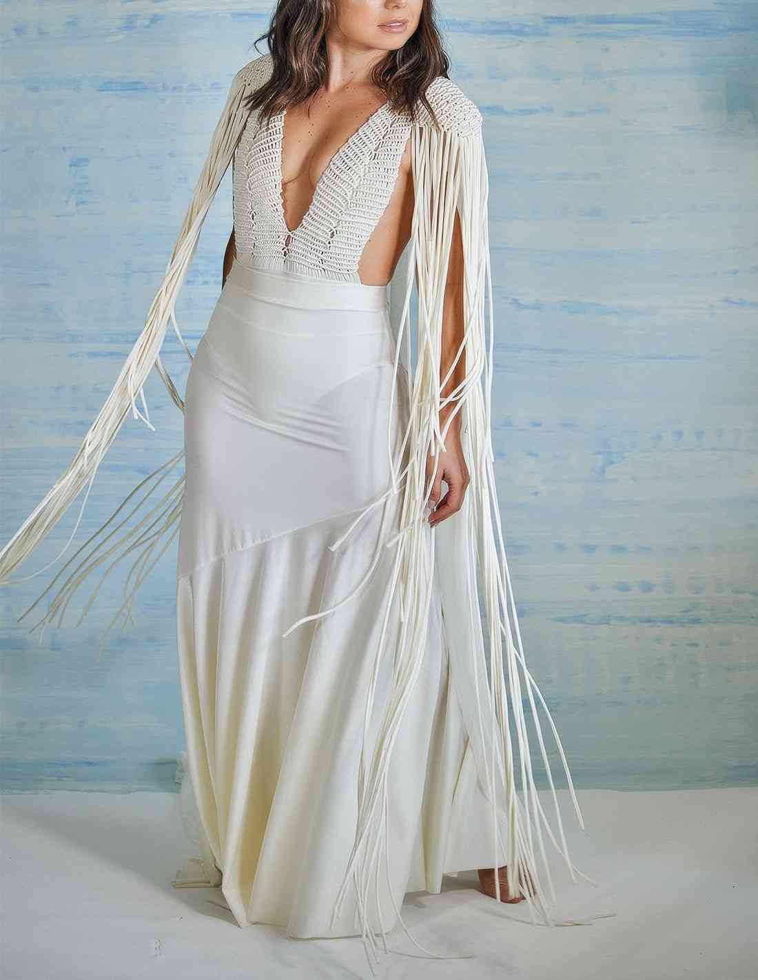 Falda Opalo Marfil - Entreaguas Wearable Art