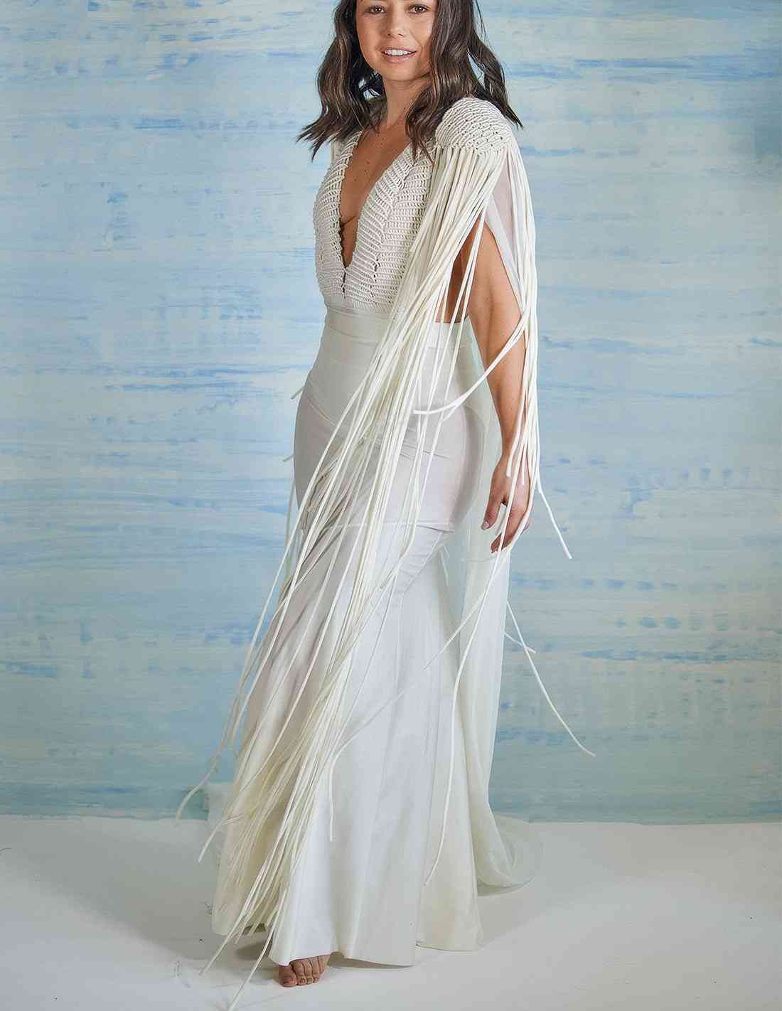 Falda Opalo Marfil - Entreaguas Wearable Art