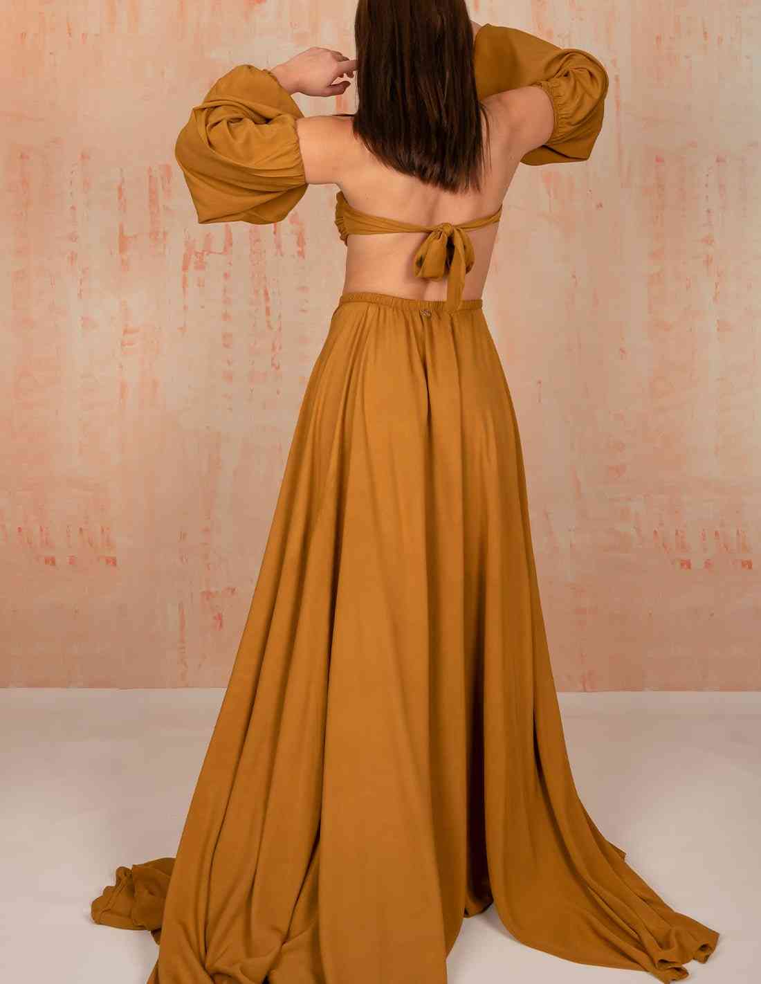 Falda Waterfall Dorado - Entreaguas Wearable Art