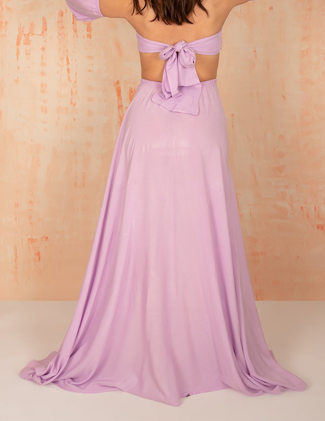 Falda Waterfall Mind Purple - Entreaguas Wearable Art